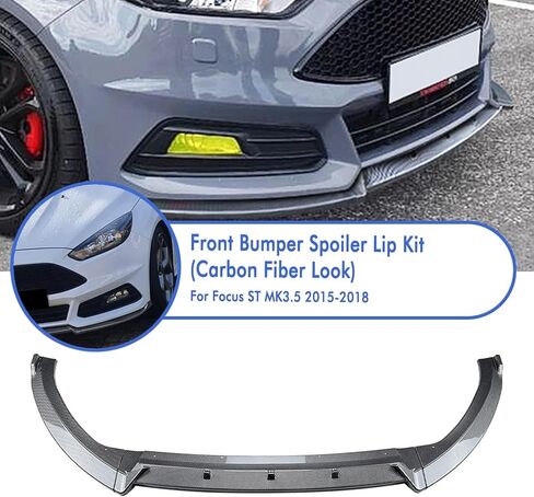 Front Bumper Spoiler Splitter Lip for Ford Focus ST MK3.5 2015-2018 2016 in Kuwait