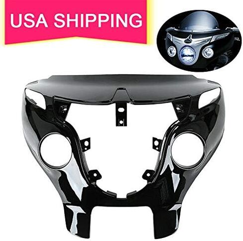 TCT-MOTORPARTS Blue Front Outer Fairing & Chrome Headlight Bezel Fit For Indian Roadmaster 2015-2025 in Saudi Arabia