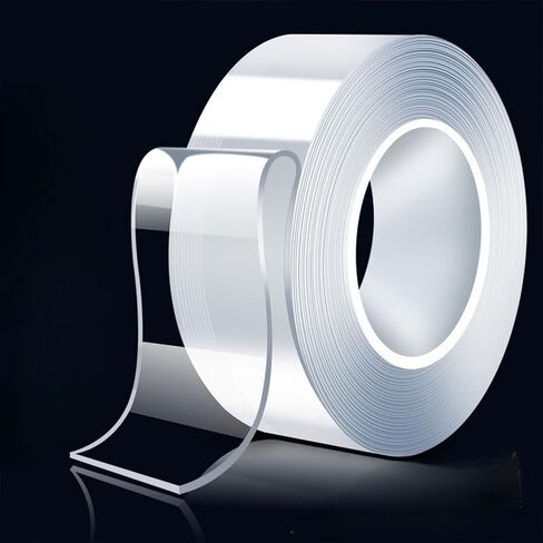 Double Sided Tape Heavy Duty 33FT 1.2in Removable Nano Tape Clear Strong Adhesive Mounting Tape for Poster Carpet Household (33 FT) in Saudi Arabia