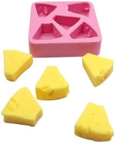 Pineapple chunks Silicone Mold - Candle making mold - Resin mold - Soap mold - Realistic Flexible mold NC032 in Saudi Arabia