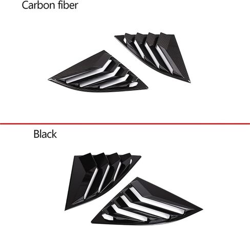 2PCS Car Rear Window Triangle Exterior ABS Shutter Deflector Decoration Modified Accessrories Compatible with Toyota GR Supra A90 2019-22(Glossy Black) in Saudi Arabia
