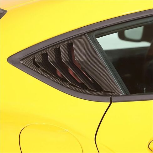 2PCS Car Rear Window Triangle Exterior ABS Shutter Deflector Decoration Modified Accessrories Compatible with Toyota GR Supra A90 2019-22(Glossy Black) in Saudi Arabia