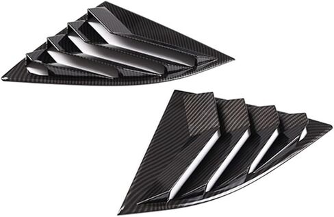 2PCS Car Rear Window Triangle Exterior ABS Shutter Deflector Decoration Modified Accessrories Compatible with Toyota GR Supra A90 2019-22(Glossy Black) in Saudi Arabia