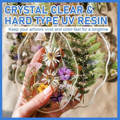 SolaraGlaze UV Resin with Light 240g Upgraded Hard Type Crystal Clear UV Resin Kit Ultraviolet Epoxy Resin Hard, Starter Kit for Craft Jewelry Making in Saudi Arabia