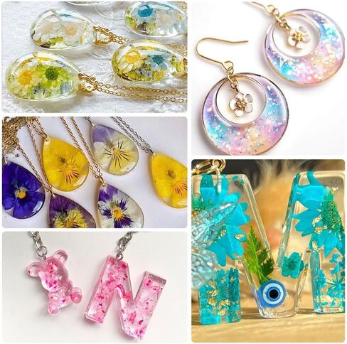 SolaraGlaze UV Resin with Light 240g Upgraded Hard Type Crystal Clear UV Resin Kit Ultraviolet Epoxy Resin Hard, Starter Kit for Craft Jewelry Making in Saudi Arabia