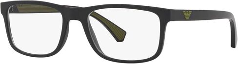 Emporio Armani Men's EA3147 Sunglasses, Matte Blue/Black/Demo Lens, 55 mm in Saudi Arabia