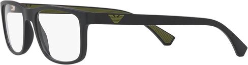 Emporio Armani Men's EA3147 Sunglasses, Matte Blue/Black/Demo Lens, 55 mm in Saudi Arabia