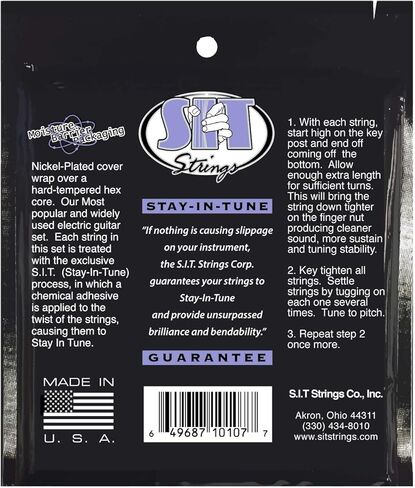 S.I.T. String S81068 Eight String Nickel Wound Electric Guitar String in Saudi Arabia