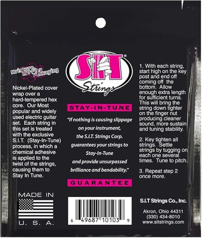 S.I.T. String S81068 Eight String Nickel Wound Electric Guitar String in Saudi Arabia