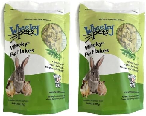 Pea Flakes - A Special Treat for Rabbits, Guinea Pigs, Hamsters and Small Pets, 4 oz. Bag in Saudi Arabia