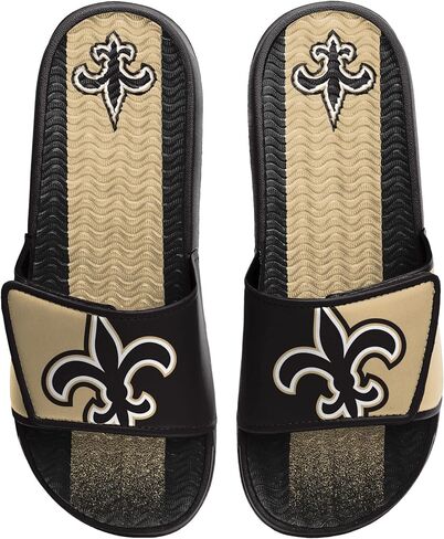 FOCO Carolina Panthers NFL Mens Team Stripe Gel Slide - L in Saudi Arabia