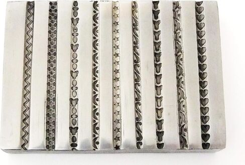 Generic 9 Design Wire Impression Die Plate #5 | Silversmith Supplies in Saudi Arabia