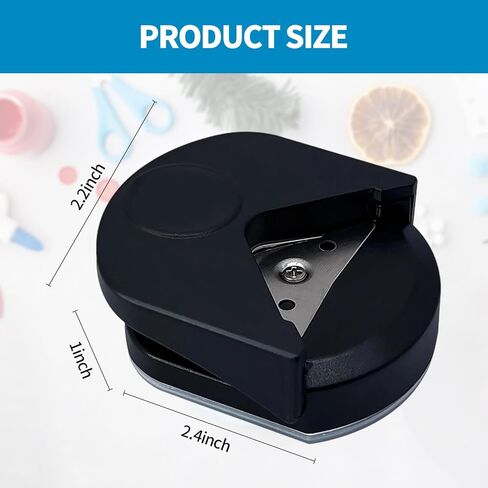 قطعتان من خرامة الزوايا المستديرة - خرامة ورق مستديرة صغيرة مقاس 4 مم، مناسبة لسجلات القصاصات، وصناعة بطاقات الصور، والحرف اليدوية اليدوية لقطع الورق. in Kuwait