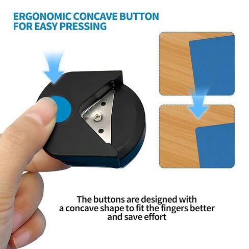 قطعتان من خرامة الزوايا المستديرة - خرامة ورق مستديرة صغيرة مقاس 4 مم، مناسبة لسجلات القصاصات، وصناعة بطاقات الصور، والحرف اليدوية اليدوية لقطع الورق. in Kuwait