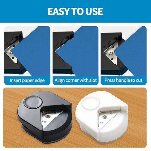 قطعتان من خرامة الزوايا المستديرة - خرامة ورق مستديرة صغيرة مقاس 4 مم، مناسبة لسجلات القصاصات، وصناعة بطاقات الصور، والحرف اليدوية اليدوية لقطع الورق. in Kuwait