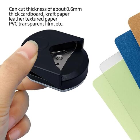 قطعتان من خرامة الزوايا المستديرة - خرامة ورق مستديرة صغيرة مقاس 4 مم، مناسبة لسجلات القصاصات، وصناعة بطاقات الصور، والحرف اليدوية اليدوية لقطع الورق. in Kuwait