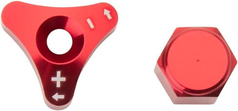 مقابض ضبط الشوكة من TUSK Billet WP باللون الأحمر لـ KTM 450 SX-F 2017-2022 in Kuwait