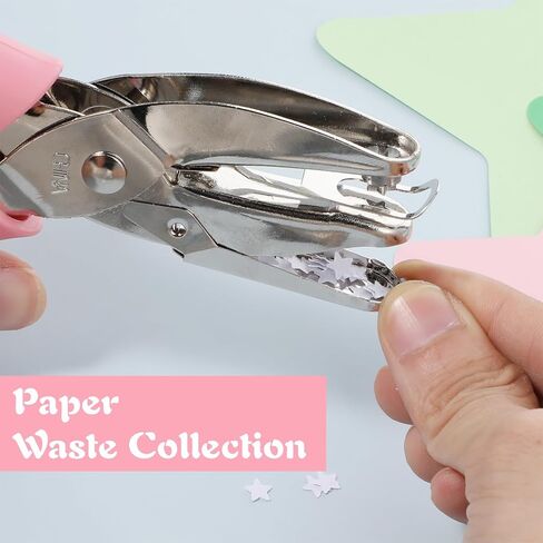 ثقب نجمة 1/4 بوصة ثقب صغير معدني محمول باليد على شكل نجمة ثقب خرامة مع مقبض ناعم، ثقب واحد لبطاقة القرط، خرامة ورق لمشاريع DIY، بطاقات مكتبية، تذكرة ملابس (نجمة) in Kuwait