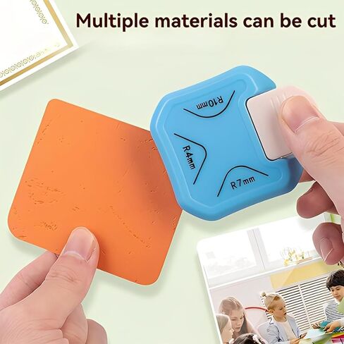 Paper Corner Rounder 3 in 1 （R4mm+R7mm+R10mm）， Punches for Crafts， Cutter ，Envelope Punch Board ，Hole Puncher， Laminate, DIY Projects, Photo Cutter,Card Making Scrapbooking and Journaling in Saudi Arabia