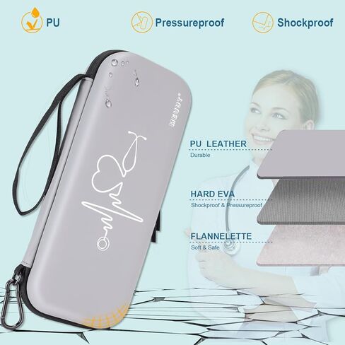 MEUUT 15 pcs Stethoscope Case Kits, Perfect Nurse Gift First Aid Kit with Stethoscope Case, Medical Scissor, Penlights with Batteries, Bandage Wraps, Badge Holders, Nurse Accessories for Nurses in Kuwait