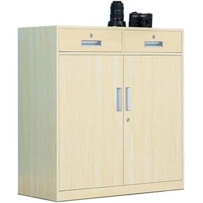 File Cabinet 1mm Thickness Iron Cabinet Home Balcony Tool Storage Cabinet Office File Cabinet with Lock File Data Storage Cabinet Office Storage Cabinet(Beige) in Saudi Arabia