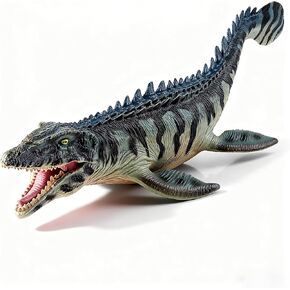 Large Mosasaurus Toy 13", Realistic Deep Sea Monster Mosasaurus Dinosaur Plastic Hand-Painted Ocean Animal Model Figurine, Great Display Model, Collection, Cake Toppe or Gift for Kids in Kuwait