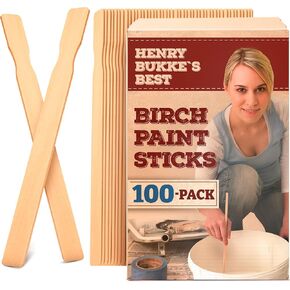 Paint Stir Sticks 100 12 inch Bulk; Clean USA Birch Henry Bukkes Best in Kuwait