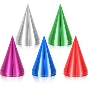 15 Pcs Colorful Birthday Party Hats, Paper Cone Hats Headbands Birthday Party Supplies Handmade Celebration Headwear with Elastic String for Kids and Adults, Friend Gatherings in Saudi Arabia