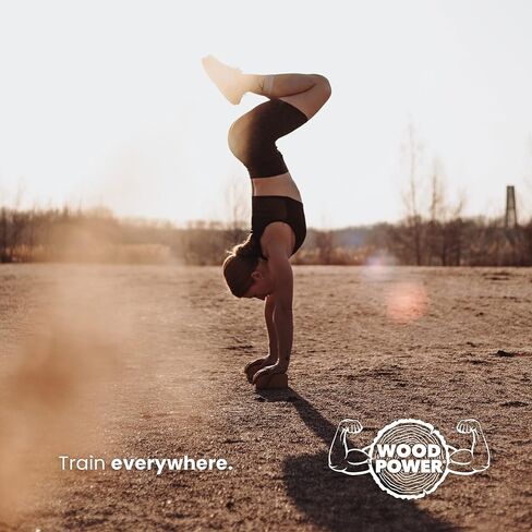 مكعبات توازن WOODPOWER® (أصلية ومحيطية) مكعبات للوقوف على اليدين ومكعبات يوجا في قطعة واحدة - تدعم معصميك أثناء تدريب وزن الجسم والجمباز والألعاب البهلوانية واليوجا والمزيد (عبوة من قطعتين) in Kuwait