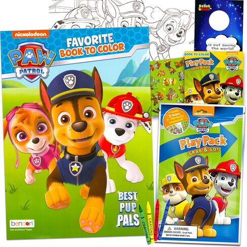 Paw Patrol Coloring Book Set for Kids - Bundle of 32 Page Activity Book, Play Pack, Stickers, More | Paw Patrol Coloring Set for Girls, Boys in Saudi Arabia