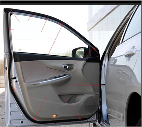 Car Body Door weatherstrip Rubber Seal for 2007-2011 ZZE14# ZRE14# ZRE152 CE140 NZE141 ZRE142(Front R Door) in Saudi Arabia