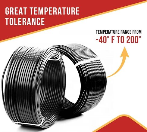 Mytee Products 3/16" OD x 50' SAE J844 Black Nylon Air Brake Tubing DOT Approved - Pneumatic Nylon Air Line Hose for Air Brake System in Saudi Arabia