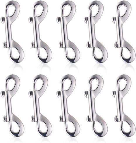 Lucky Goddness 20pcs Swivel Snap Hooks for Dog Leash Collar Linking, Metal Heavy Duty Eye Lobster Claw Clasp Multipurpose- Perfect for Pet Buckle Key Chain Purse Bag Making Handmade Crafts DIY Project in Saudi Arabia