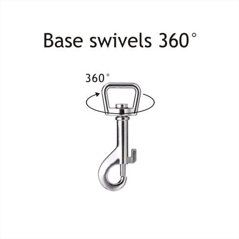 Lucky Goddness 20pcs Swivel Snap Hooks for Dog Leash Collar Linking, Metal Heavy Duty Eye Lobster Claw Clasp Multipurpose- Perfect for Pet Buckle Key Chain Purse Bag Making Handmade Crafts DIY Project in Saudi Arabia