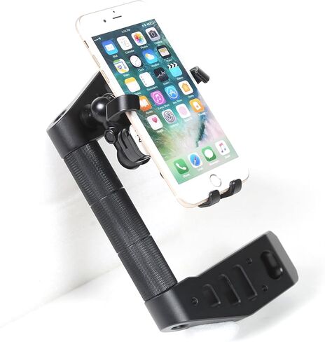 Car A-Pillar Grab Handle Replacement Compatible with INEOS Grenadier 2020-2024 2025+ Accessories, Driver and Passenger Grab Handle Grip Kit with Cell Phone Holder (Black, Type C) in Saudi Arabia