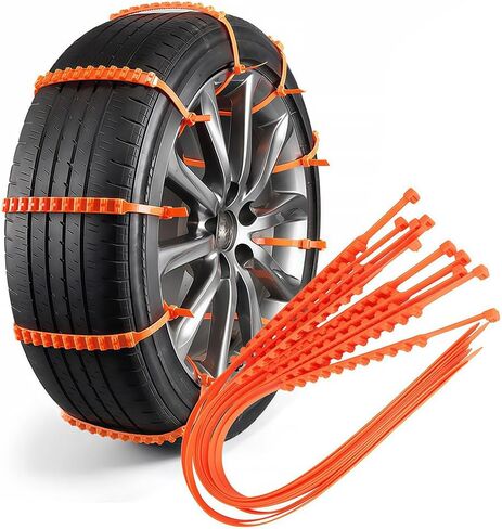 Snow Chains Compatible with Suzuki GSX R 600, Heavy Duty Anti-Skid Snow Tire Chains Plastic Zip Tie Tire Traction Chain for Winter Driving,50pcs in Saudi Arabia