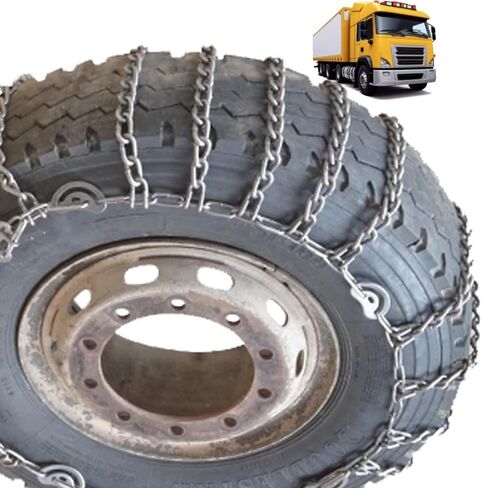 2 قطعة 9 مم سلاسل إطارات الثلج شديدة التحمل لشاحنات بيك اب SUV وسلاسل الجر AVT تصميم انزلاقي منغنيز للثلج والطين والجليد والرمل قبضة موثوقة 8.25-16 قطعتان 315/80R22.5 in Saudi Arabia