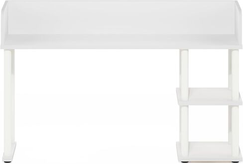 Furinno Classic Desk Shelf, 5-Shelf Desktop Hutch, Book Shelf, 3-Tier Desk Organzier, for Office Supplies, Office Desk Accessories, for Home Office, College, Dorm, White in Saudi Arabia
