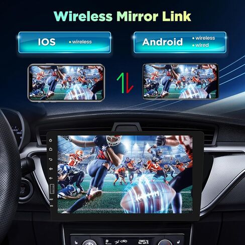 ستيريو سيارة بشاشة تعمل باللمس مقاس 9 بوصات متوافق مع Apple Carplay وAndroid Auto وراديو السيارة بلوتوث مع كاميرا احتياطية in Kuwait