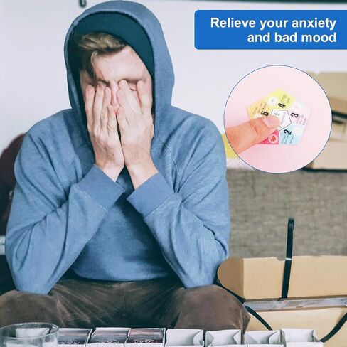 18pcs Anxiety Sensory Stickers, 9 Styles Colorful Rainbow Sensory Sticker Textured Calm Strips Tactile Rough Desk Fidget Anti Stress Adhesives for Adults Teens Classroom Office in Saudi Arabia