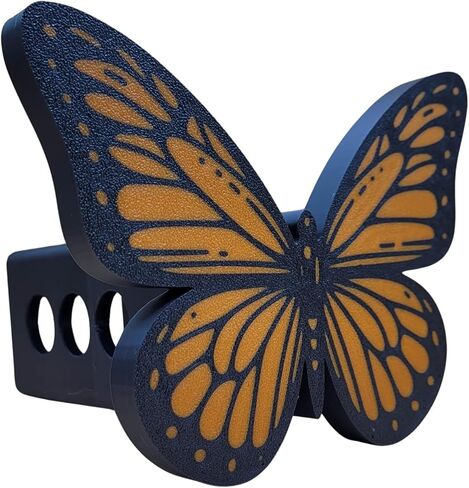 Butterfly Trailer Hitch Cover for 2 Inch Receiver – Custom Color Options – 3D Printed Decorative Hitch Cap – Weather-Resistant, Durable & Unique Gift for Truck or SUV Owners in Saudi Arabia