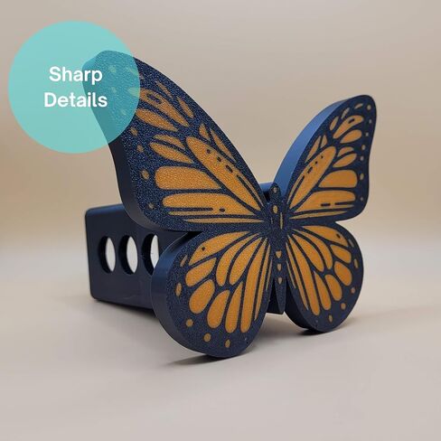 Butterfly Trailer Hitch Cover for 2 Inch Receiver – Custom Color Options – 3D Printed Decorative Hitch Cap – Weather-Resistant, Durable & Unique Gift for Truck or SUV Owners in Saudi Arabia