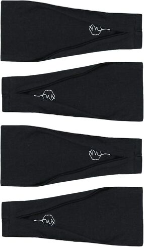 عصابة رأس مافن ثريد للسيدات مضادة للانزلاق وممتصة للعرق للتمرين واليوجا، 4 عبوات (أساسيات جريئة) in Kuwait