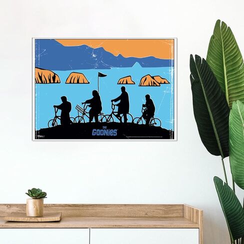 MIGHTYPRINT Goonies - خريطة الكنز - لوحة فنية جدارية فريدة مقاس 17 بوصة × 24 بوصة - غير مصنوعة من الورق - فيلم قابل للتجميع in Kuwait