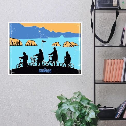 MIGHTYPRINT Goonies - خريطة الكنز - لوحة فنية جدارية فريدة مقاس 17 بوصة × 24 بوصة - غير مصنوعة من الورق - فيلم قابل للتجميع in Kuwait