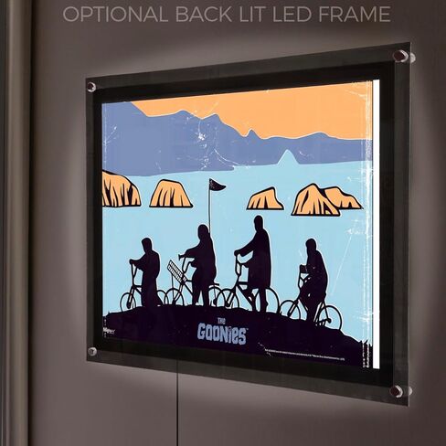 MIGHTYPRINT Goonies - خريطة الكنز - لوحة فنية جدارية فريدة مقاس 17 بوصة × 24 بوصة - غير مصنوعة من الورق - فيلم قابل للتجميع in Kuwait