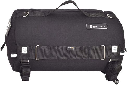 Motorcycle tail bag, roller shape, made of Italian leather, 13,5 gallons capacity + additional raincover included (L, Leather) in Saudi Arabia