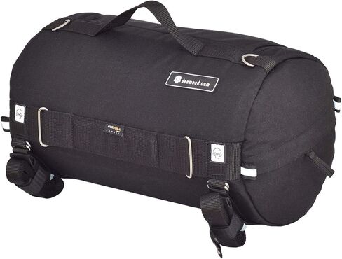 Motorcycle tail bag, roller shape, made of Italian leather, 13,5 gallons capacity + additional raincover included (L, Leather) in Saudi Arabia