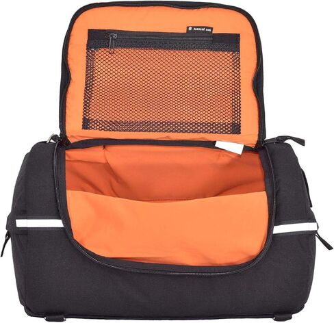 Motorcycle tail bag, roller shape, made of Italian leather, 13,5 gallons capacity + additional raincover included (L, Leather) in Saudi Arabia