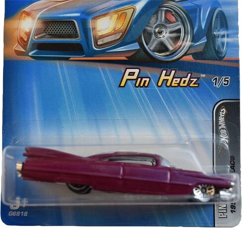 Hot Wheels Pin Hedz 1/5 1959 Cadillac #91, Magenta in Saudi Arabia